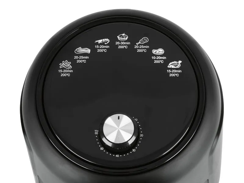 GOURMETmaxx Heissluft-Fritteuse 2 kg, Schwarz