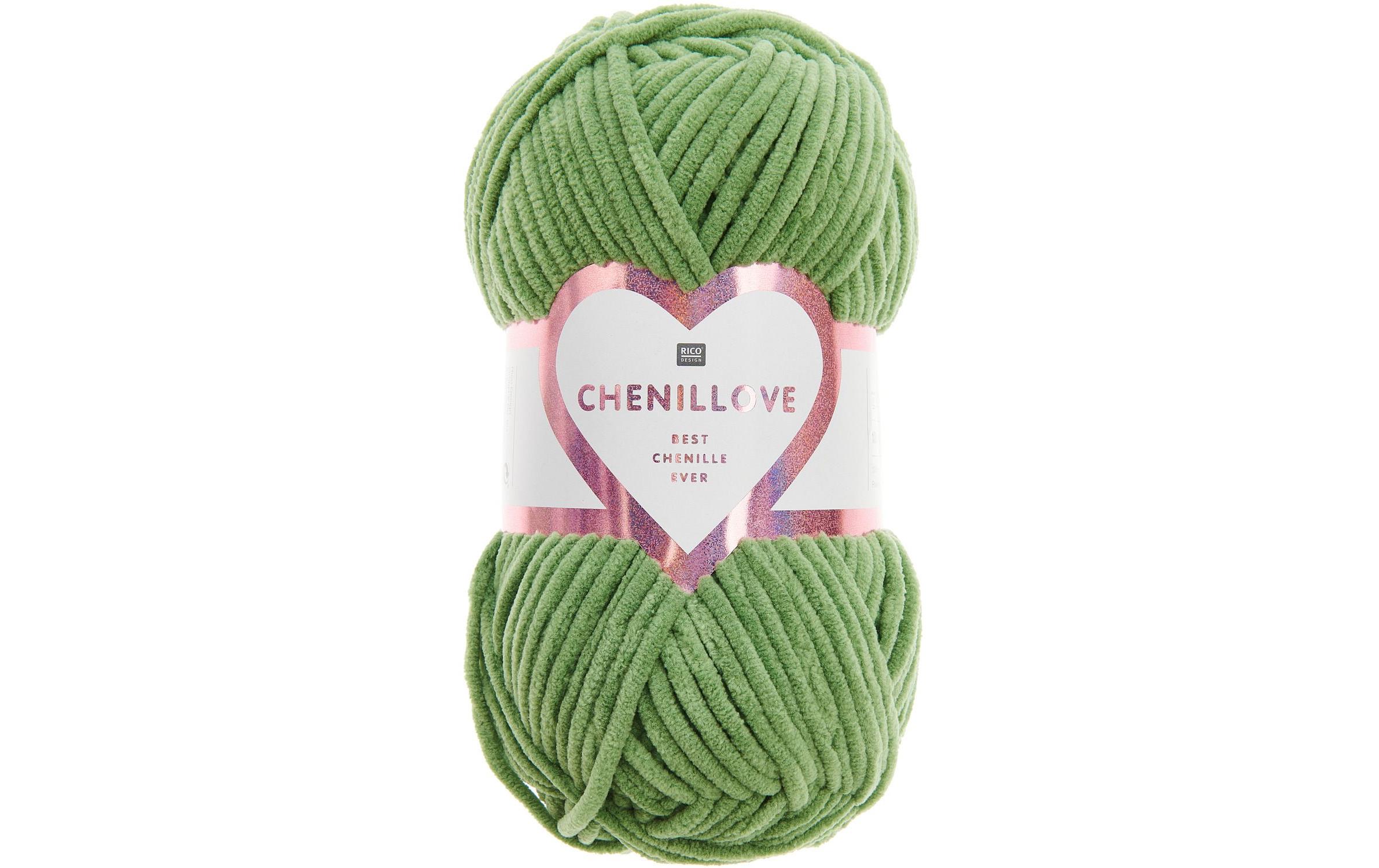 Rico Design Wolle Chenillove 100 g, Grün