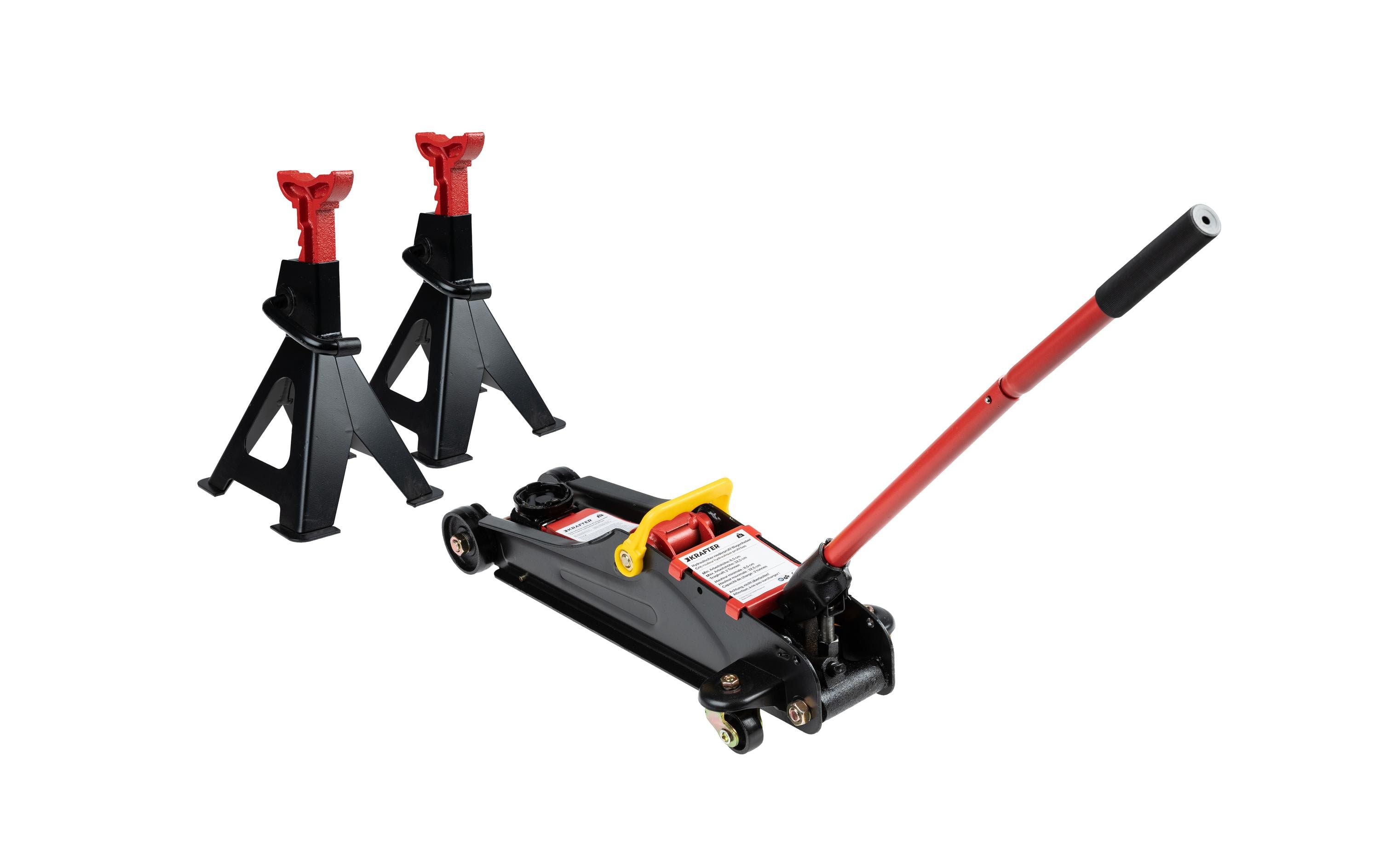 Krafter Wagenheber und Unterstellböcke, 2000 kg Krafter Wagenheber und Unterstellböcke, 2000 kg