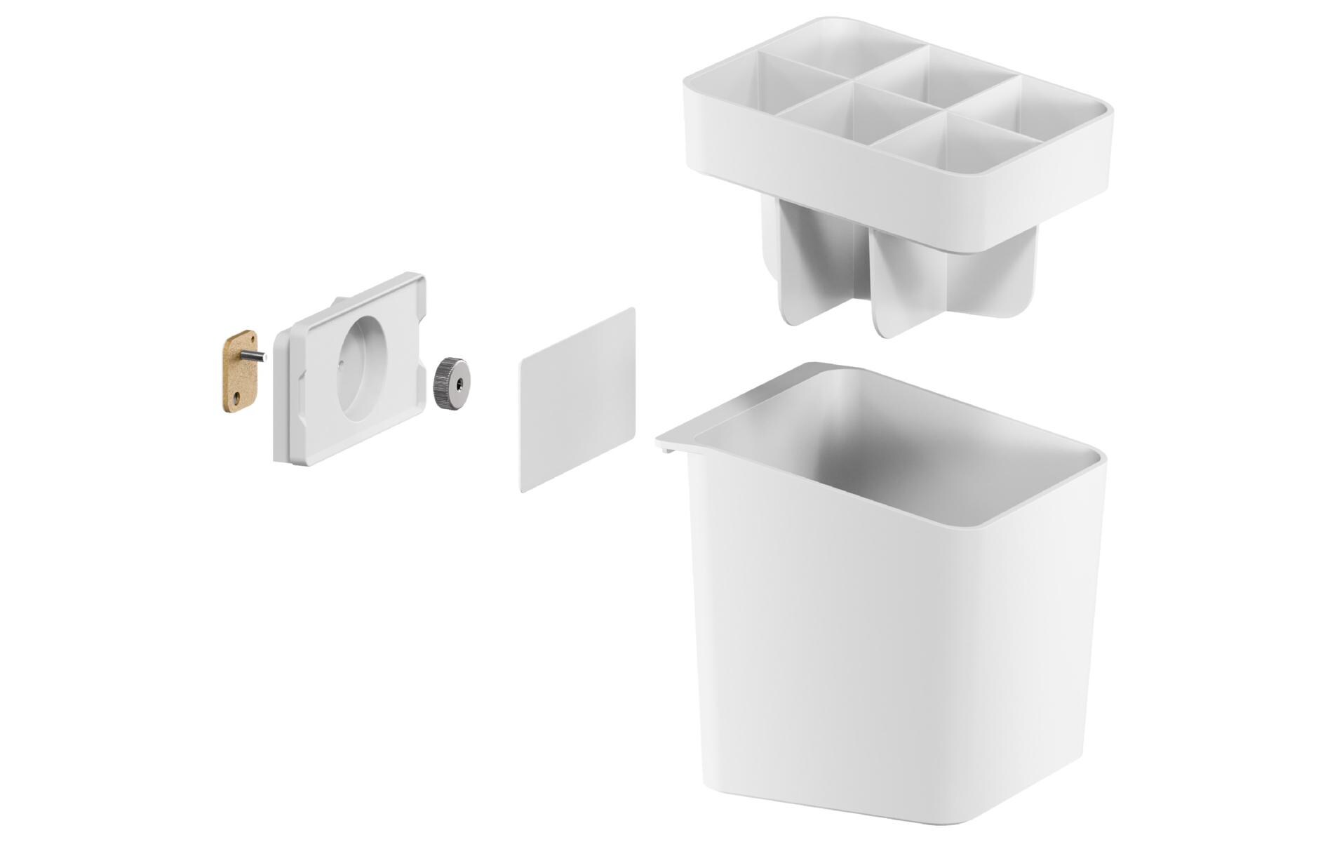 tesa Utensilienhalter Set Weiss