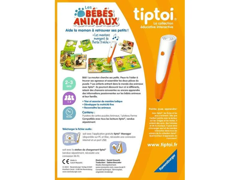 tiptoi Puzzle Les bébés animaux -FR- tiptoi Puzzle Les bébés animaux -FR-