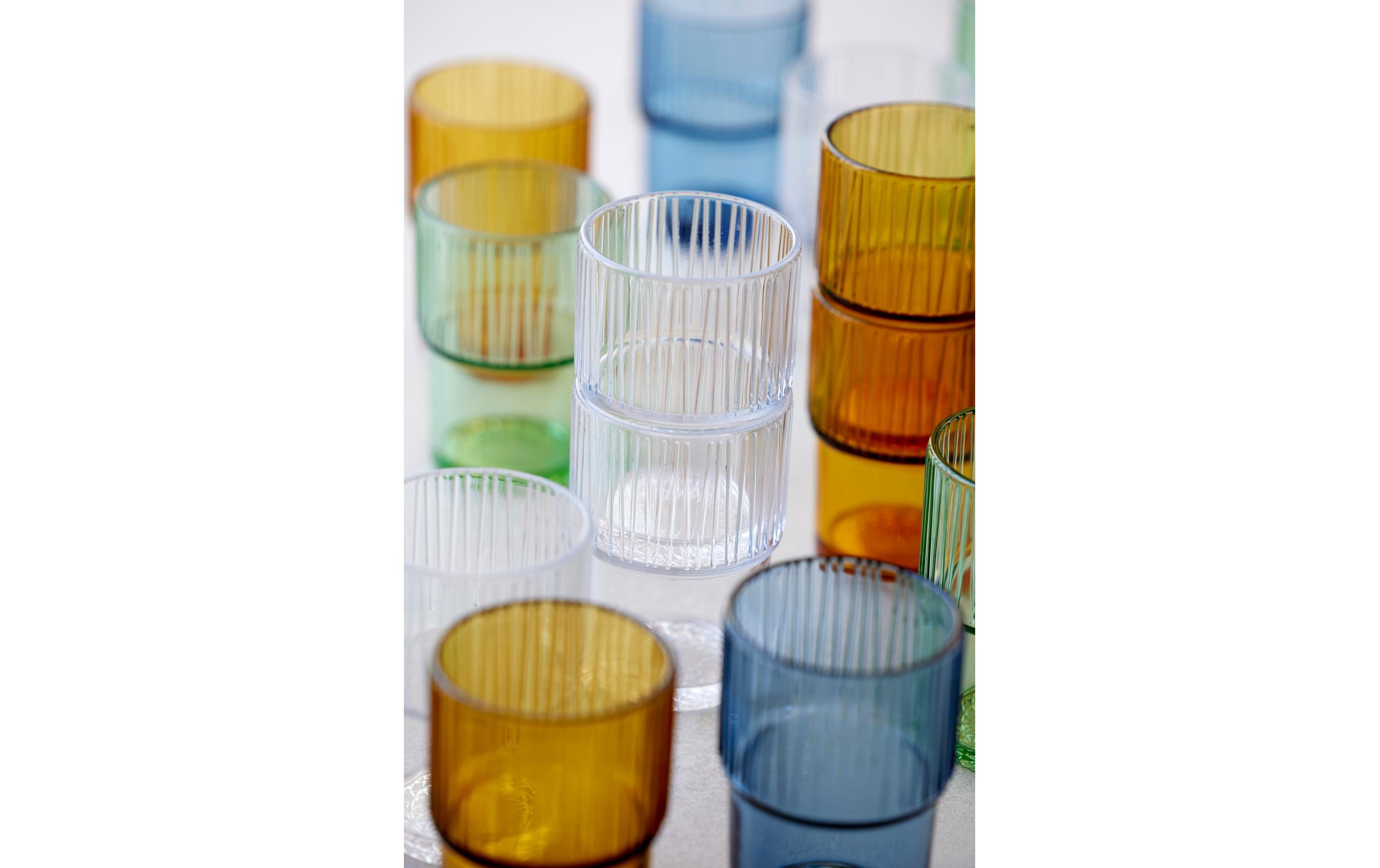 Bitz Latte Macchiato Becher Kusintha 380 ml, 4 Stück, Blau