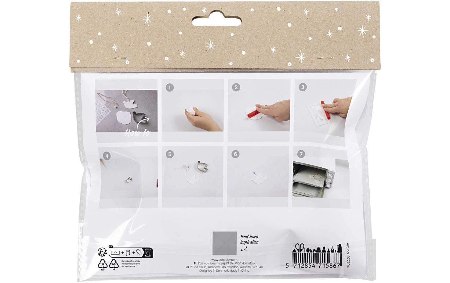 Creativ Company Bastelset Modellieren Tauben Creme