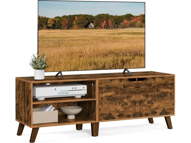 VASAGLE TV-Möbel mit 2 Ablagen 140 x 40 x 50 cm, Braun VASAGLE TV-Möbel mit 2 Ablagen 140 x 40 x 50 cm, Braun
