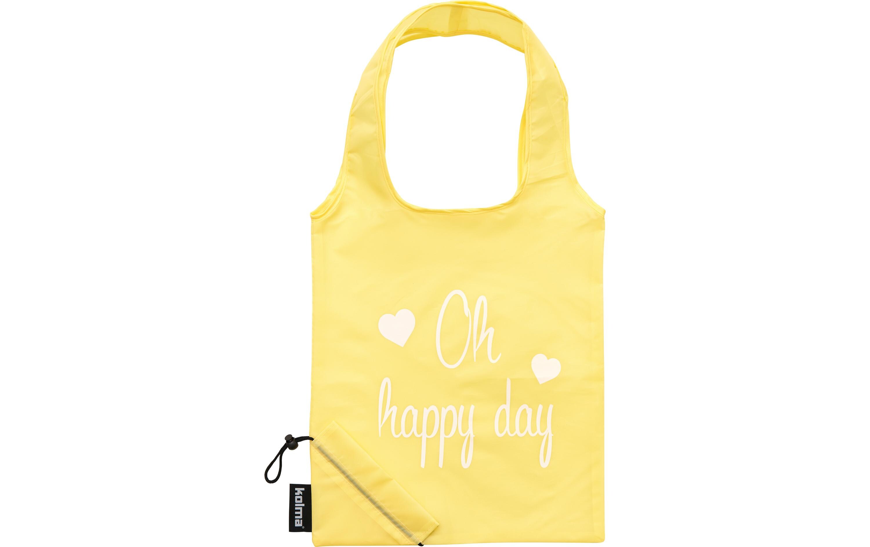 Kolma Einkaufstasche RPET «Oh happy day» Beige Kolma Einkaufstasche RPET «Oh happy day» Beige