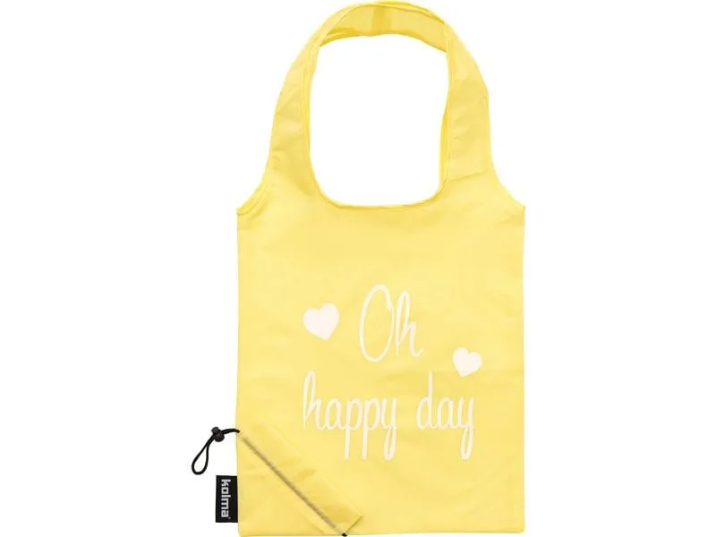 Kolma Einkaufstasche RPET «Oh happy day» Beige