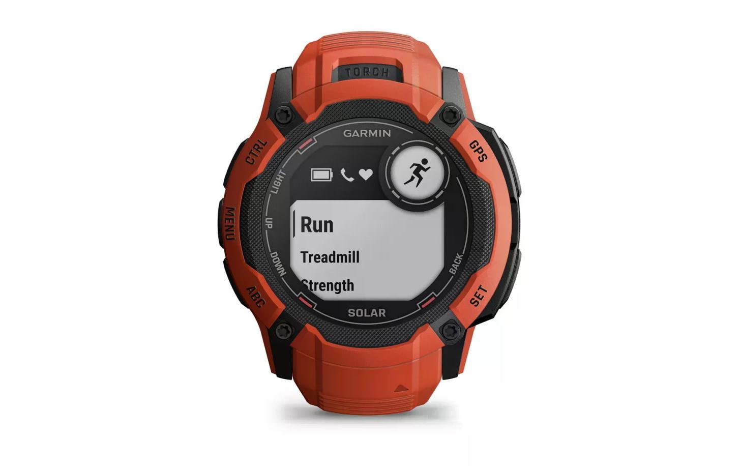 GARMIN Sportuhr Instinct 2X Solar Flame Red