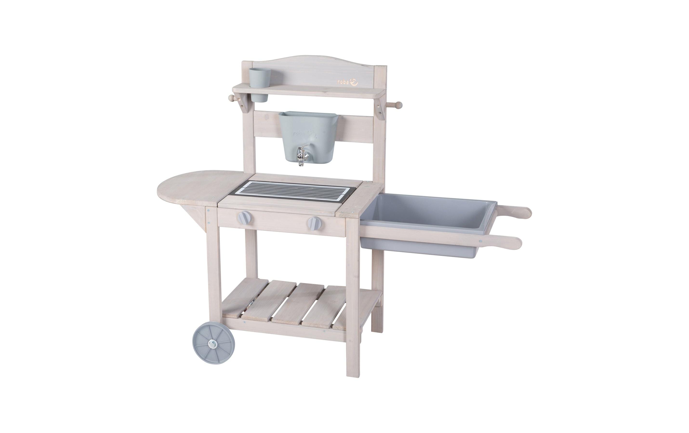 roba Mobile Spiel- und Matschküche BBQ Grau