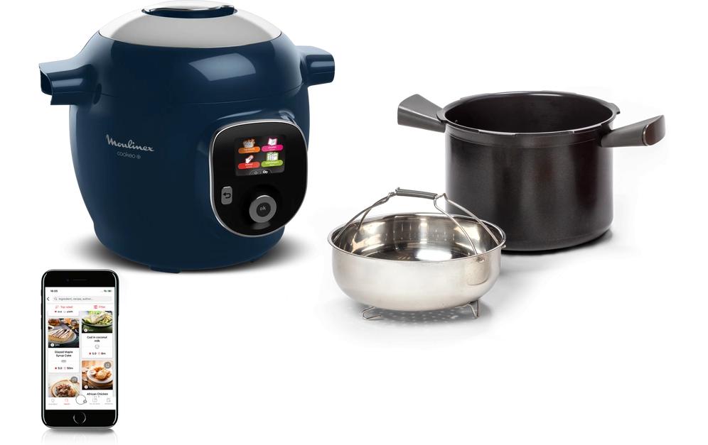 Moulinex Küchenmaschine Cookeo+ CE8514 Blau Moulinex Küchenmaschine Cookeo+ CE8514 Blau