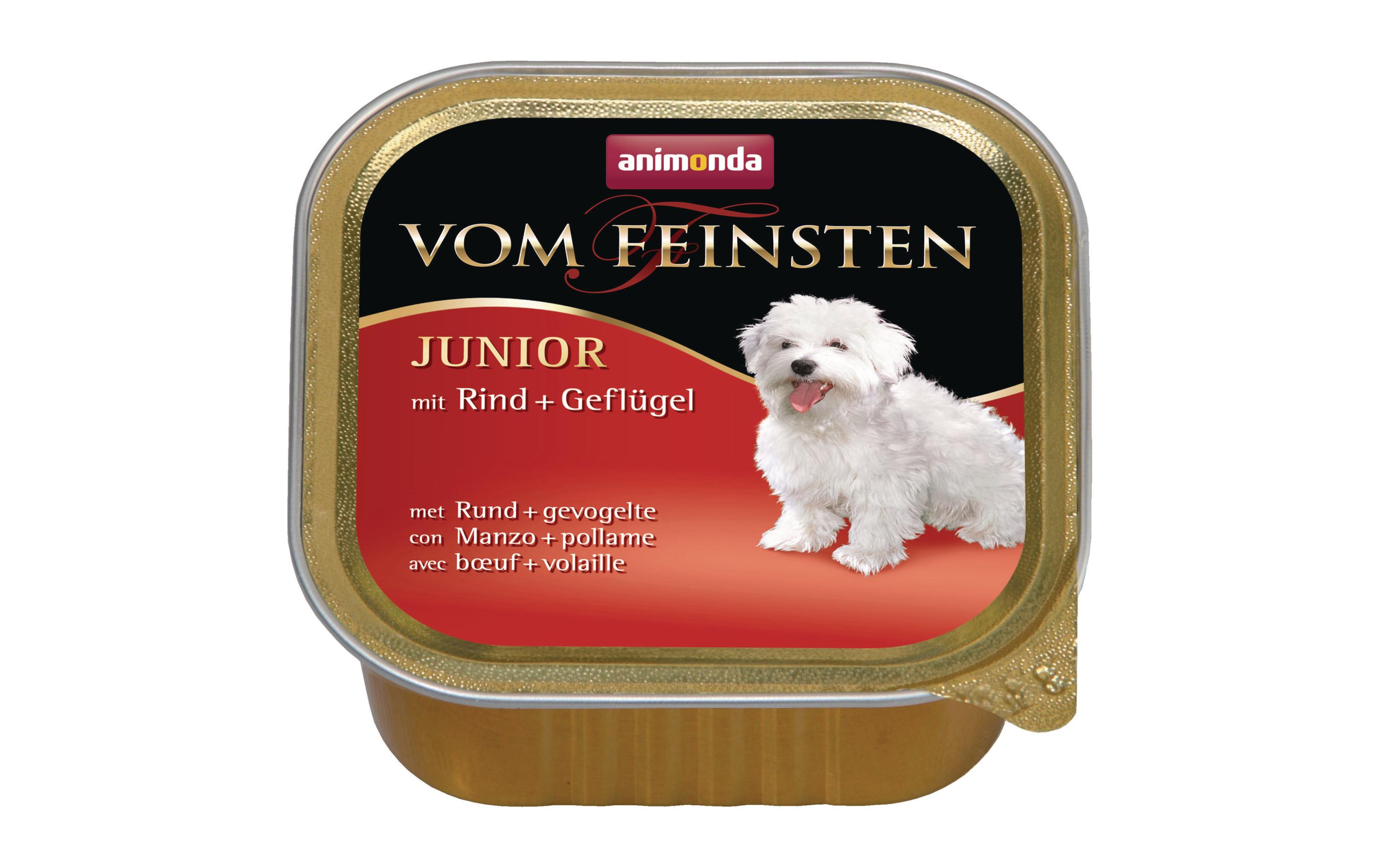 animonda Nassfutter Vom Feinsten Junior mit Rind+Geflügel