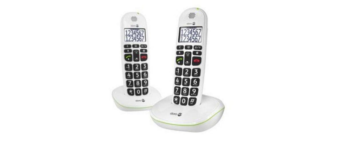 Doro Schnurlostelefon PhoneEasy 110 Duo Weiss Doro Schnurlostelefon PhoneEasy 110 Duo Weiss