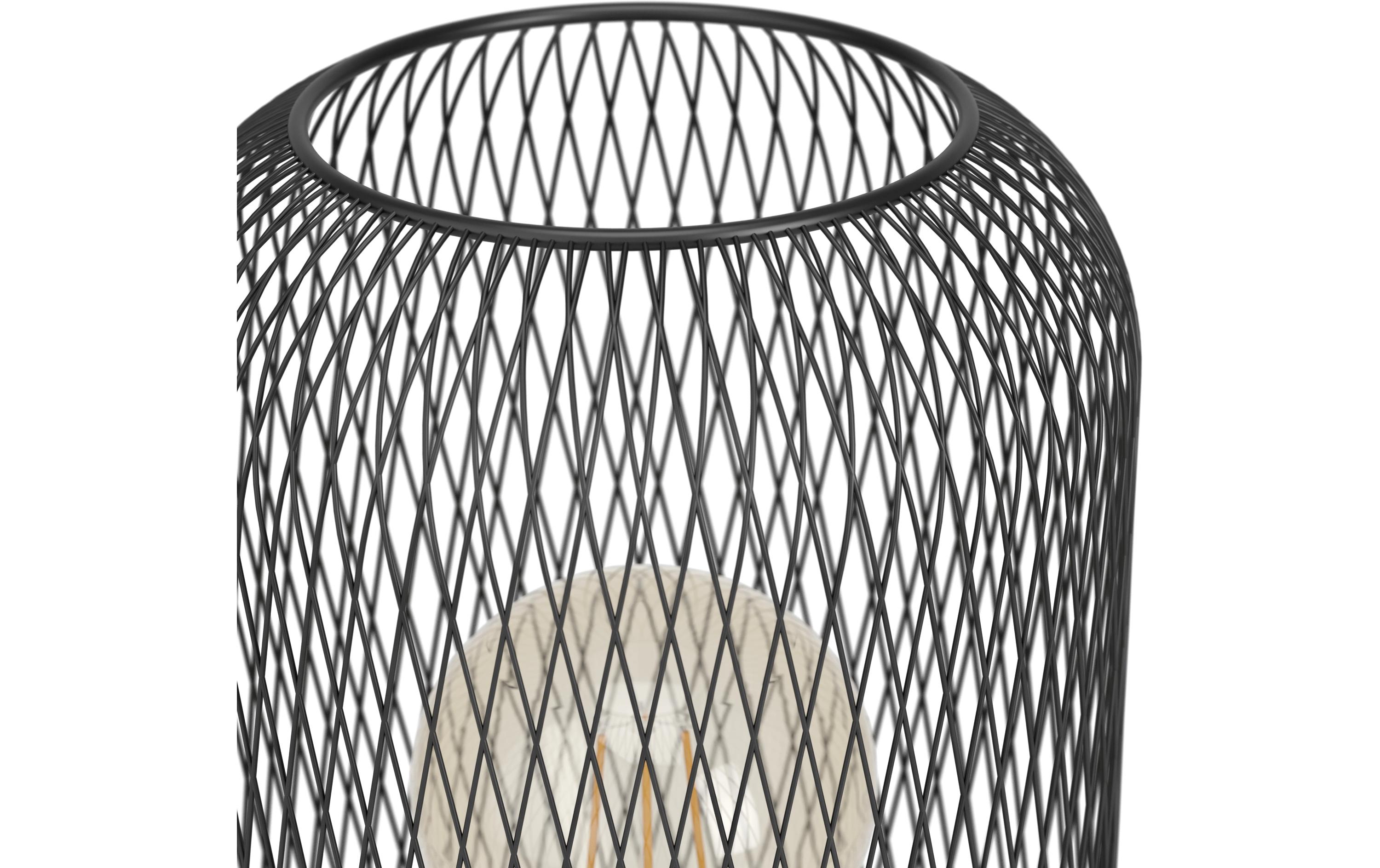 EGLO Leuchten Tischleuchte WRINGTON schwarz exkl. E27 1x60W