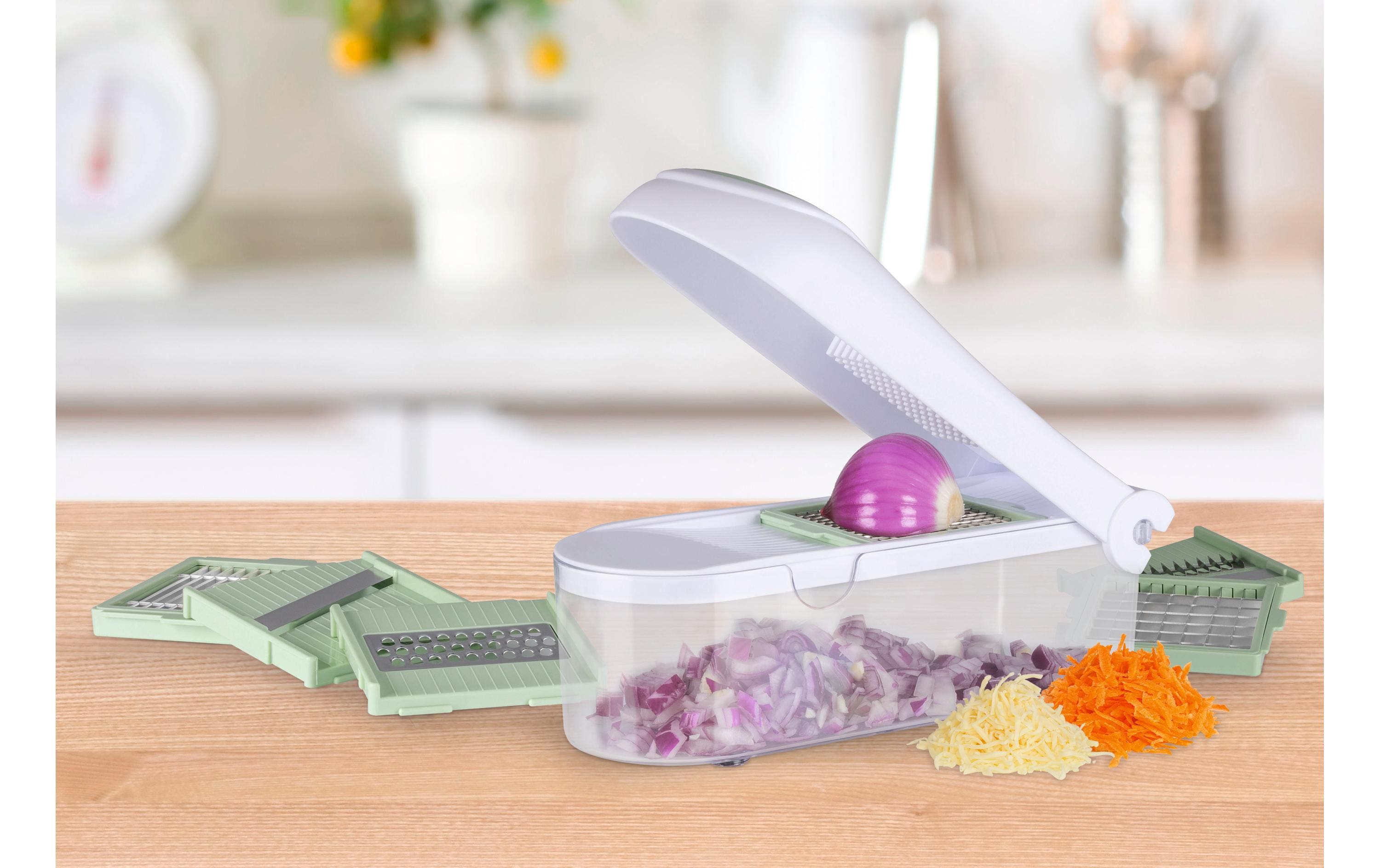 GOURMETmaxx Gemüseschneider Grün/Weiss