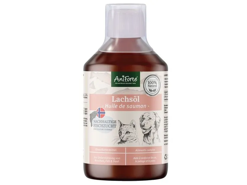 AniForte Hunde-Nahrungsergänzung Lachsöl, 500 ml AniForte Hunde-Nahrungsergänzung Lachsöl, 500 ml