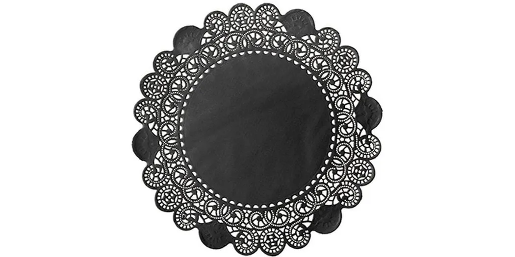 Duni Tortenspitzen rund 19 cm, 250 Stück, Schwarz Duni Tortenspitzen rund 19 cm, 250 Stück, Schwarz