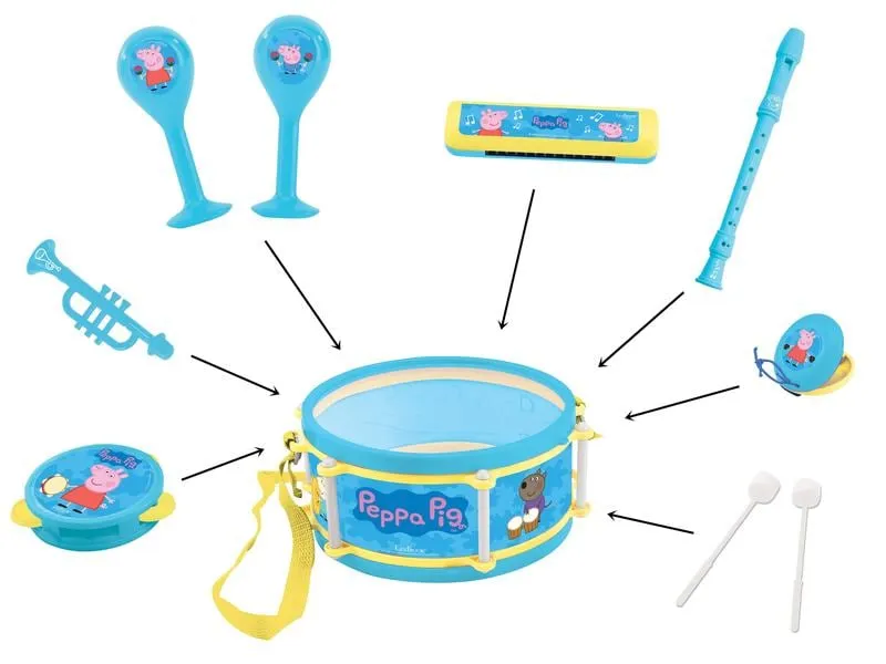 Lexibook Musikinstrument Peppa Wutz 7-teiliges Musikset