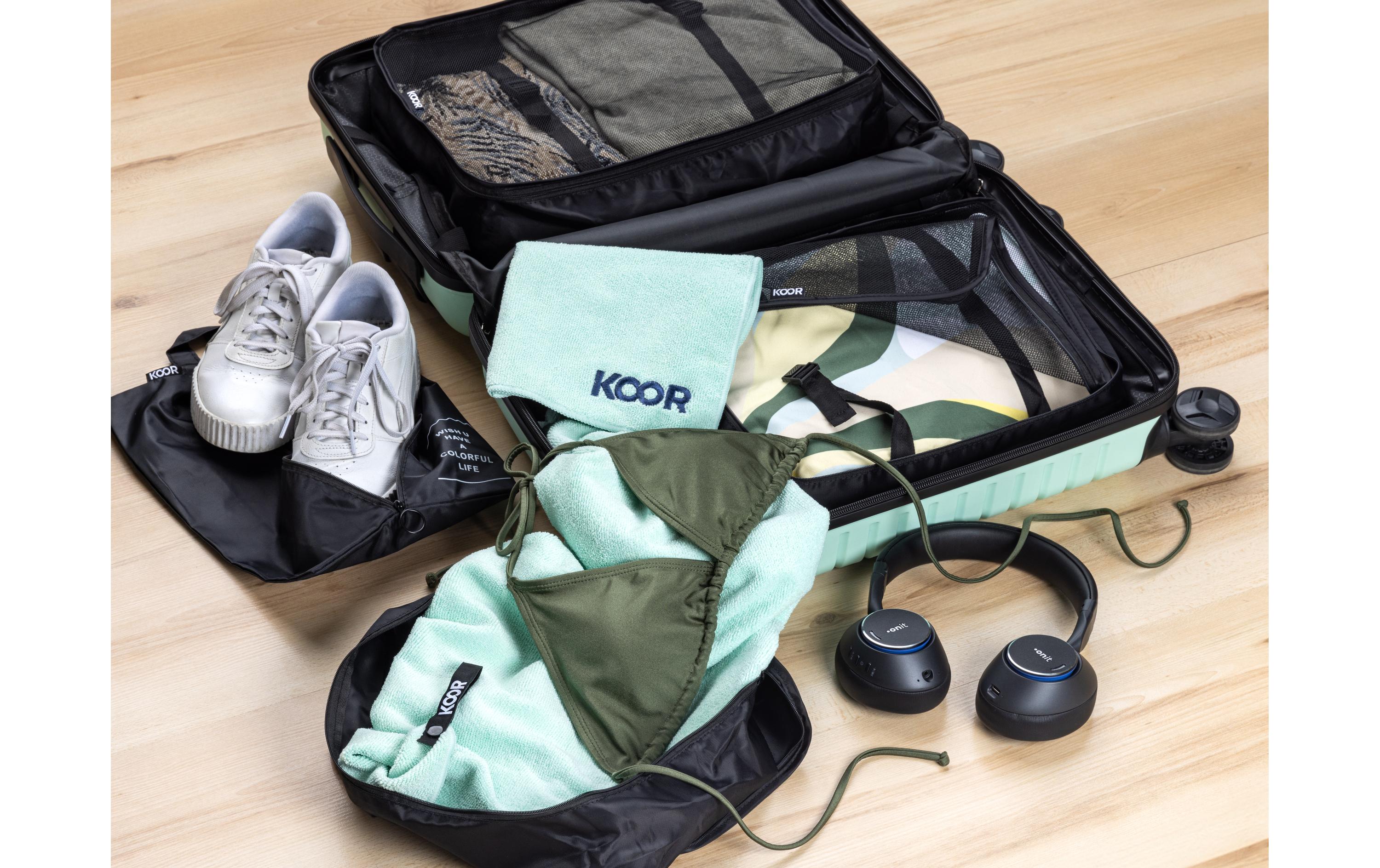 KOOR Kleiderbeutel Reesa, Grösse L, 2er-Pack, Schwarz