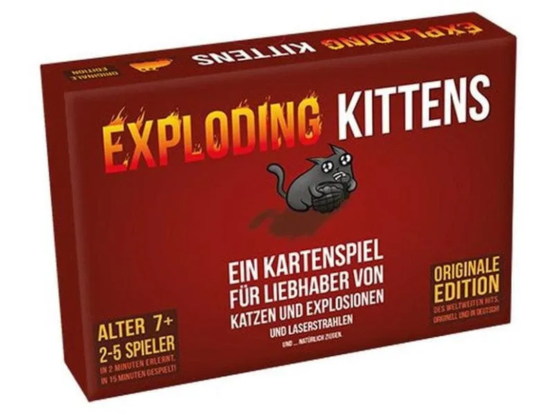 Asmodée Partyspiel Exploding Kittens -DE-