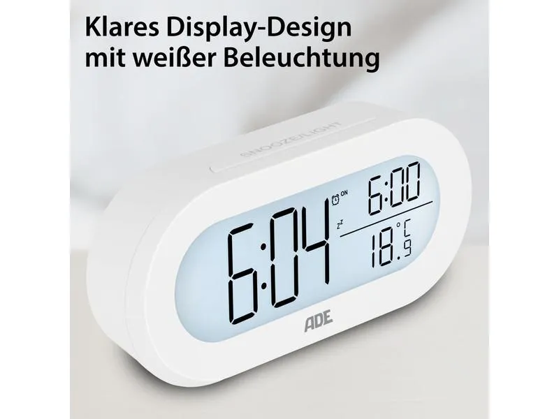 ADE Digitalwecker Weiss ADE Digitalwecker Weiss