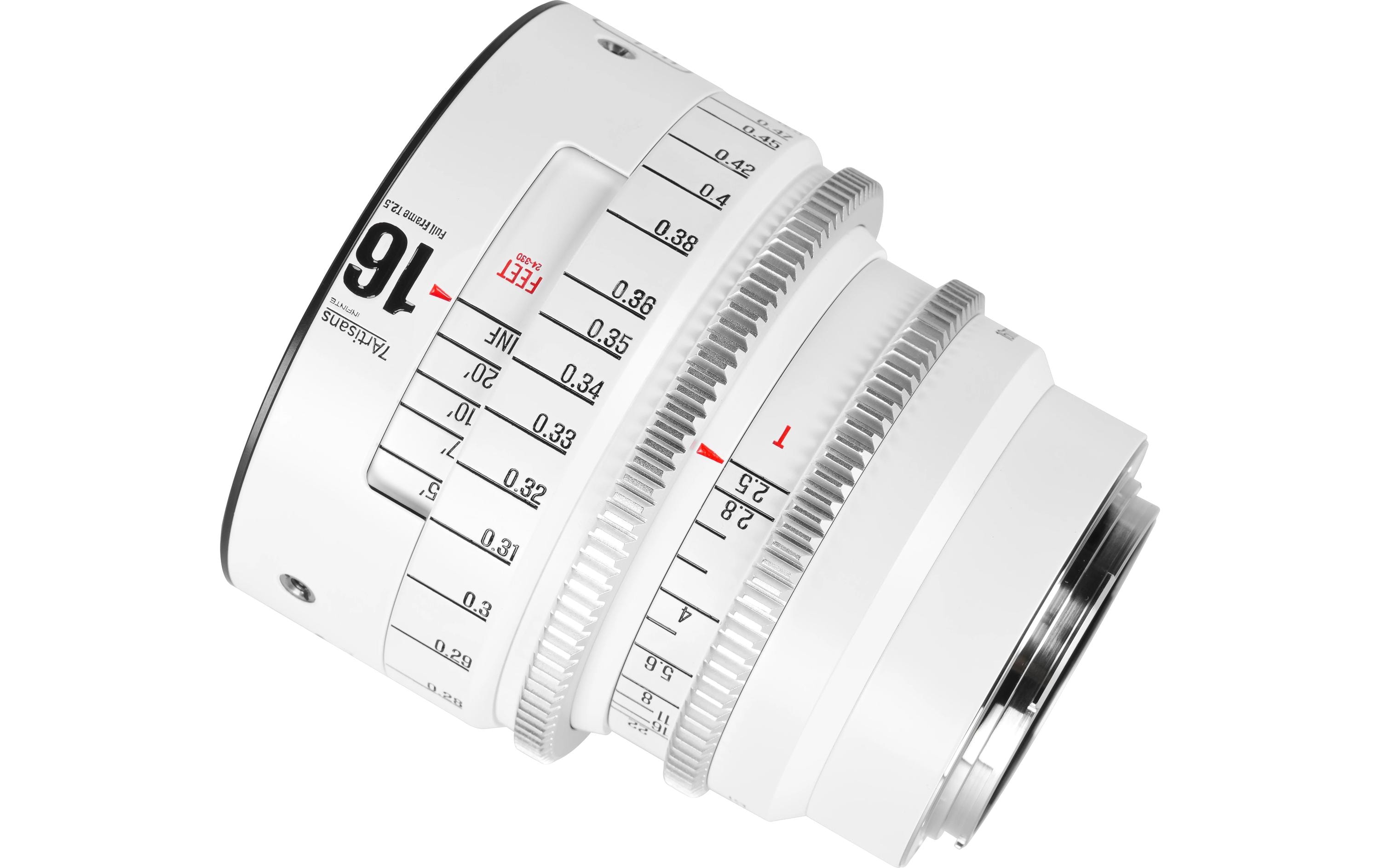 7Artisans Festbrennweite 16mm T/2.5 INFINTE Weiss – Canon EF