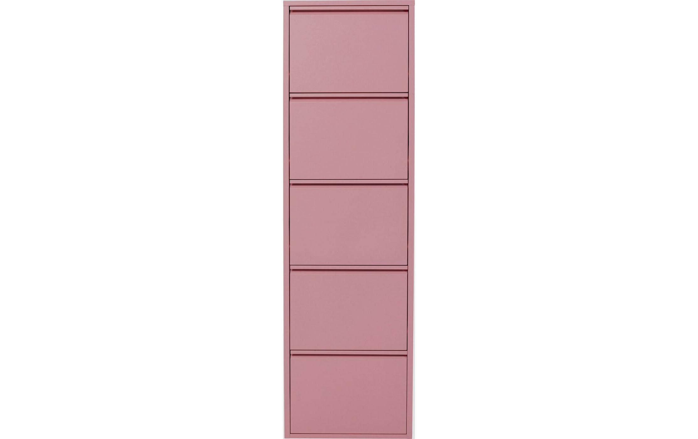 Kare Schuhschrank Caruso 5-er, 50 x 170 cm, Rosa