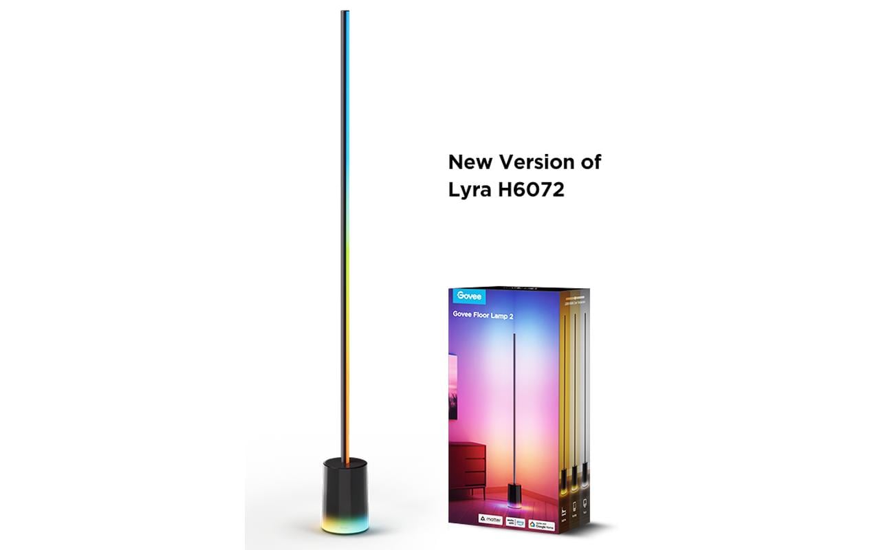 Govee Eck-Stehleuchte, Schwarz, Matter, RGBICWW, 1500 lm