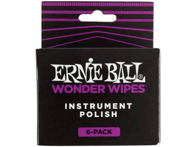 Ernie Ball Poliertuch 4278 Wonder Wipes – 6er Pack