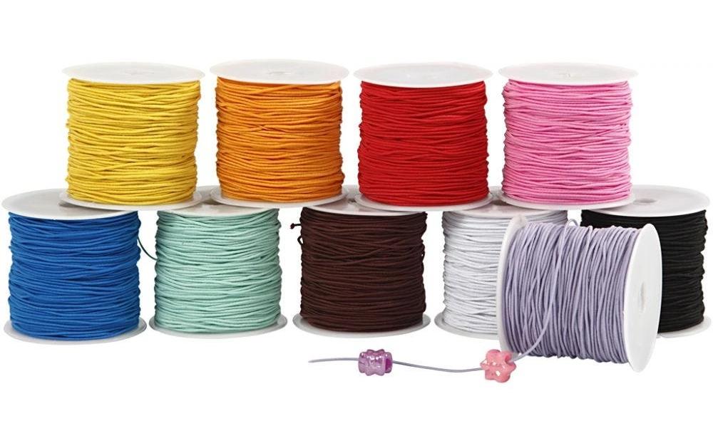 Creativ Company Gummiband 1 mm x 25 m, Mehrfarbig Creativ Company Gummiband 1 mm x 25 m, Mehrfarbig