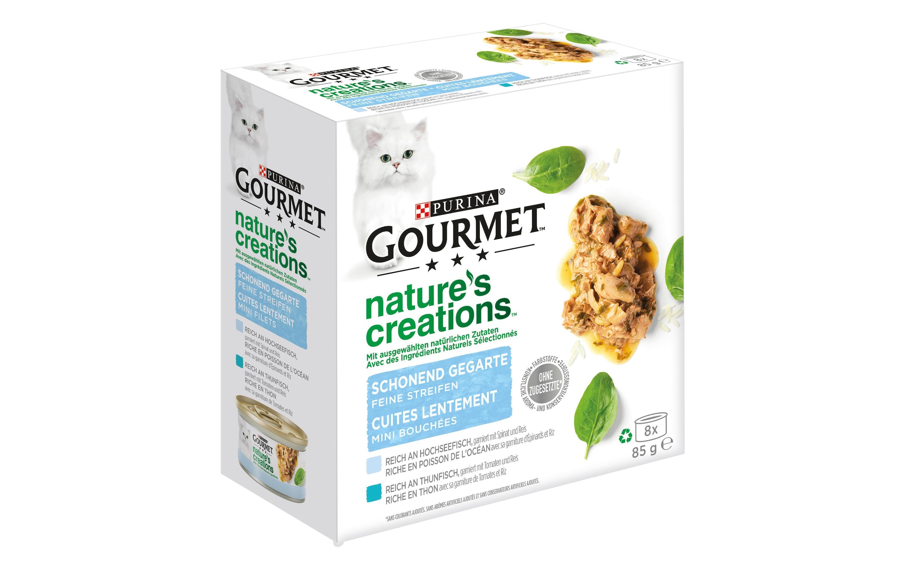 Purina Nassfutter Nature's Creation Fisch, 8 x 85 g