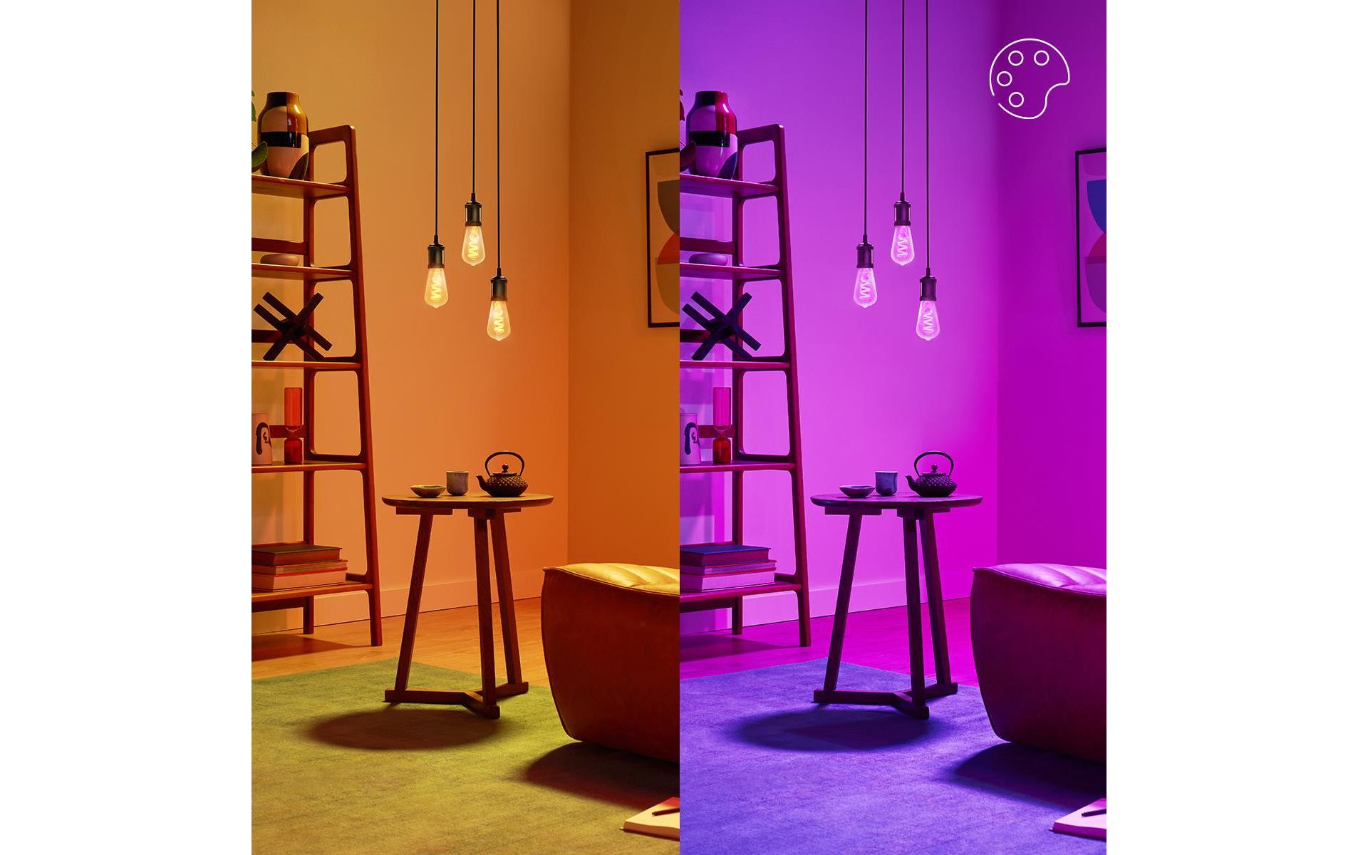 WiZ Leuchtmittel 6.3W (40W) E27 ST64 Tunable White & Color