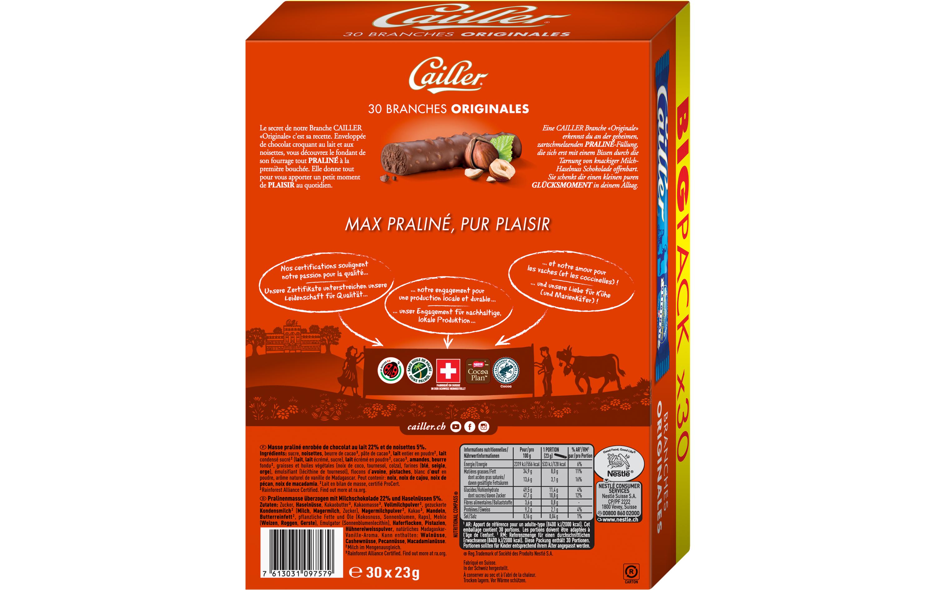 Cailler Riegel Branches 30 x 23 g