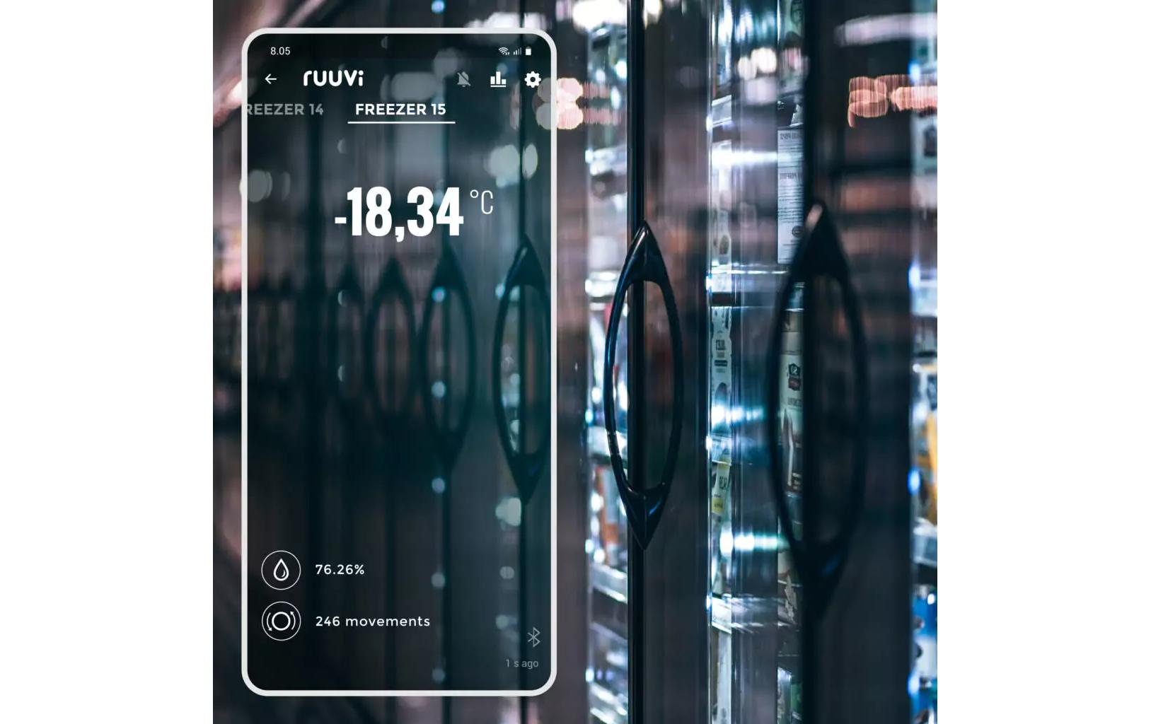 ruuvi Temperatur- und Feuchtigkeitsmessgerät RuuviTag Pro 3 in 1