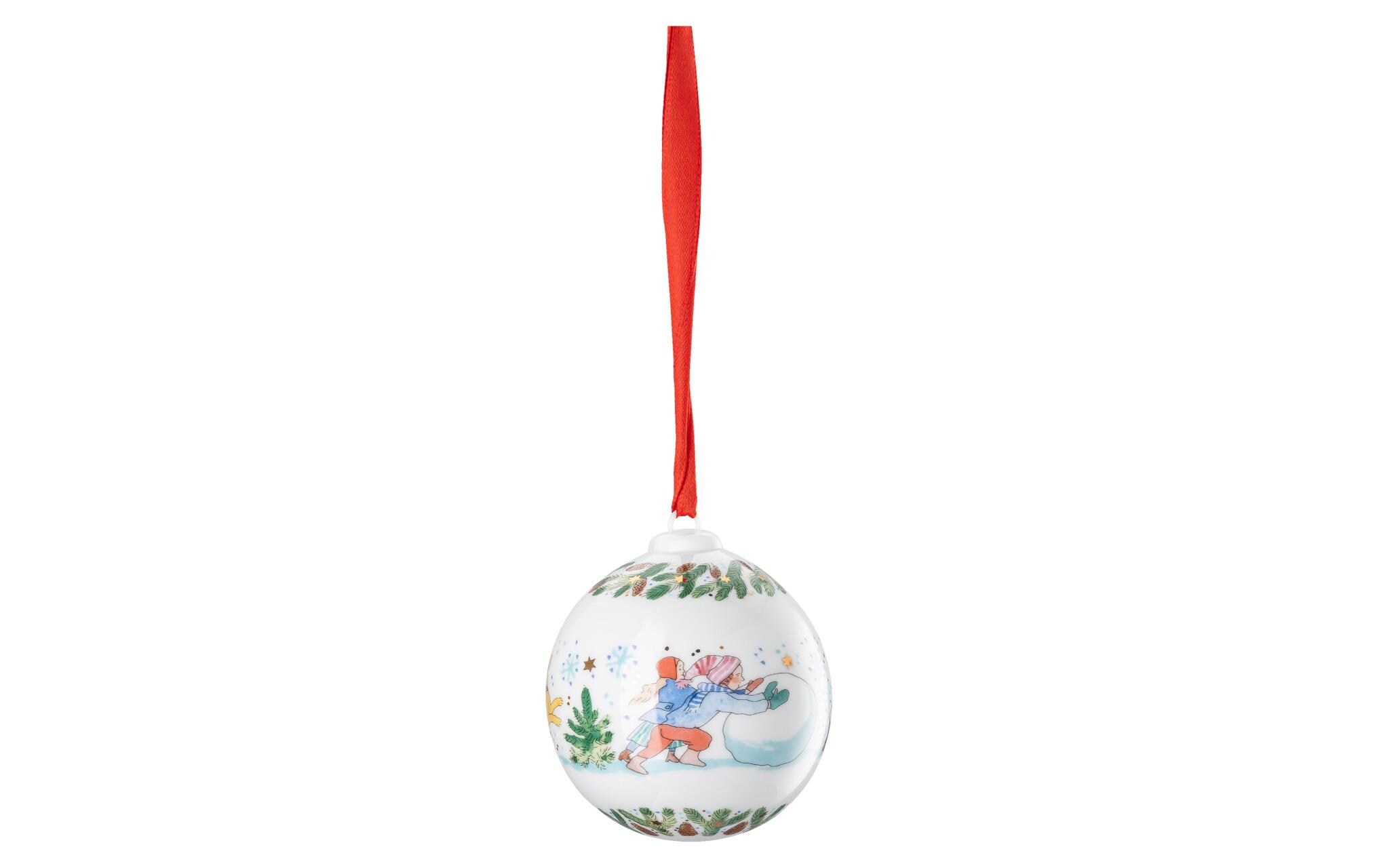 Hutschenreuther Porzellankugel 2025 Mehrfarbig