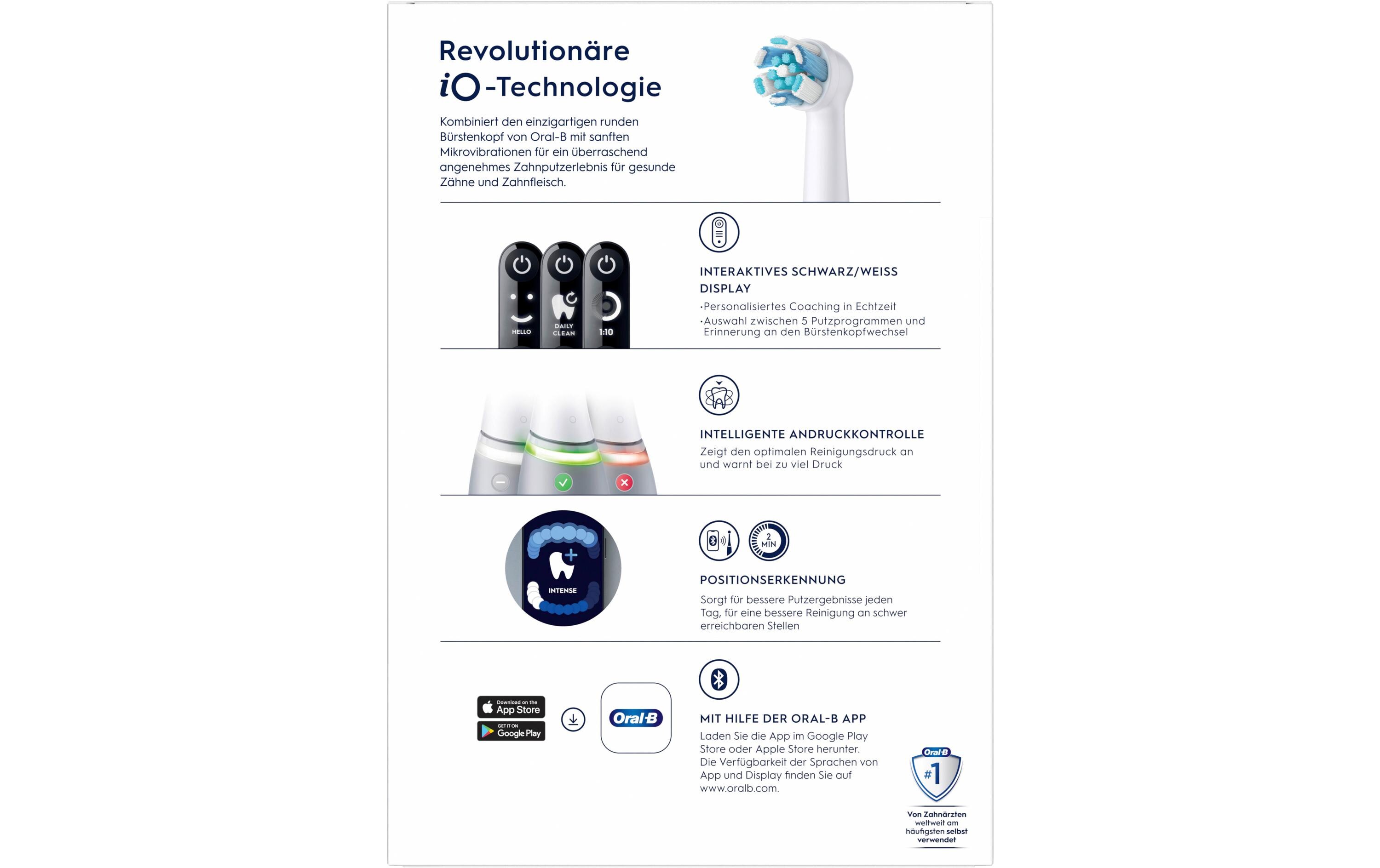 Oral-B Elektrische Zahnbürste iO Series6 Grey Opal Oral-B Elektrische Zahnbürste iO Series6 Grey Opal