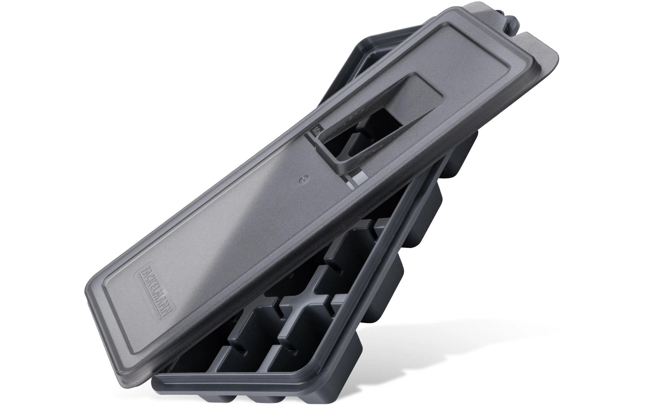 Fackelmann Eiswürfelform mit Deckel Statement Grau