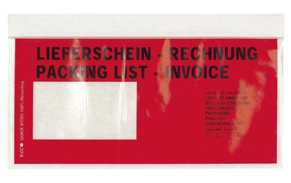 ELCO Dokumententasche Quick Vitro C6/5 Fenster links, 250 Stück ELCO Dokumententasche Quick Vitro C6/5 Fenster links, 250 Stück