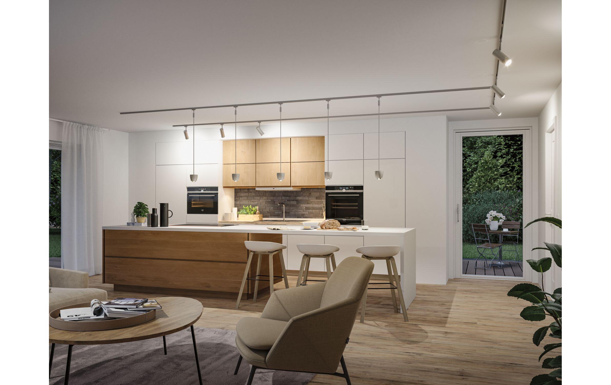 Paulmann URail LED Spot Tarie RGBW Zigbee, 4.5W, chrom matt Paulmann URail LED Spot Tarie RGBW Zigbee, 4.5W, chrom matt