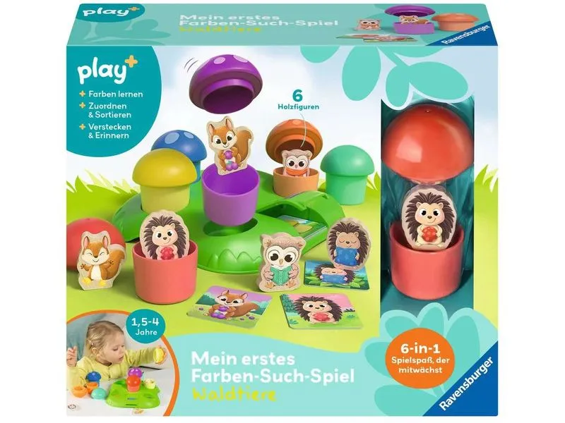 play+ Mein erstes Farben-Suchspiel: Wald