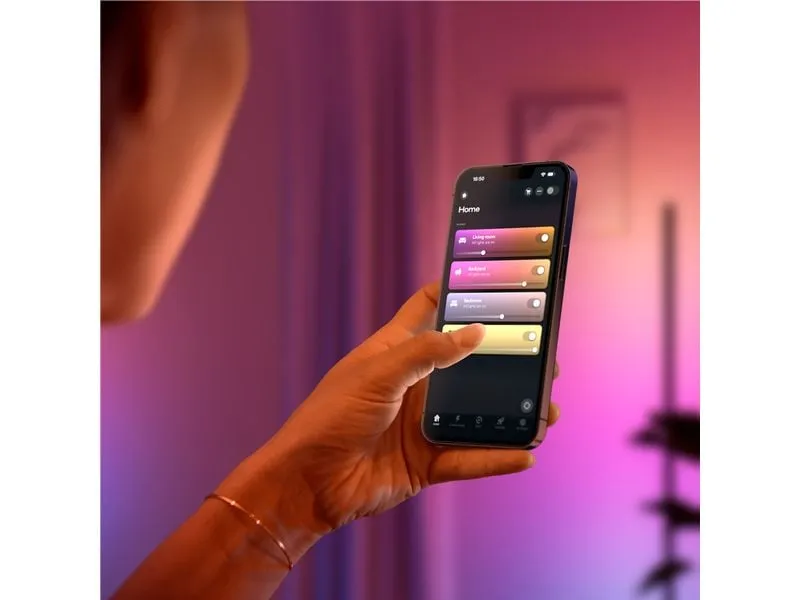Philips Hue Stehleuchte smart Play Gradient 135 cm Schwarz Kunststoff Philips Hue Stehleuchte smart Play Gradient 135 cm Schwarz Kunststoff