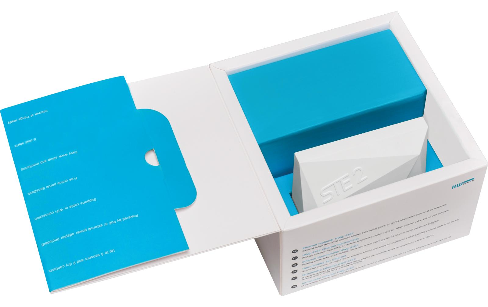 HWgroup Temperatur-Sensor SNMP, WLAN, PoE HWg-STE2-R2-Kit