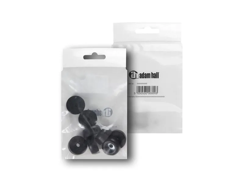 Adam Hall Gummifuss 4900 M 8 AH mit Stahleinlage 25 x 11 mm Schwarz Adam Hall Gummifuss 4900 M 8 AH mit Stahleinlage 25 x 11 mm Schwarz