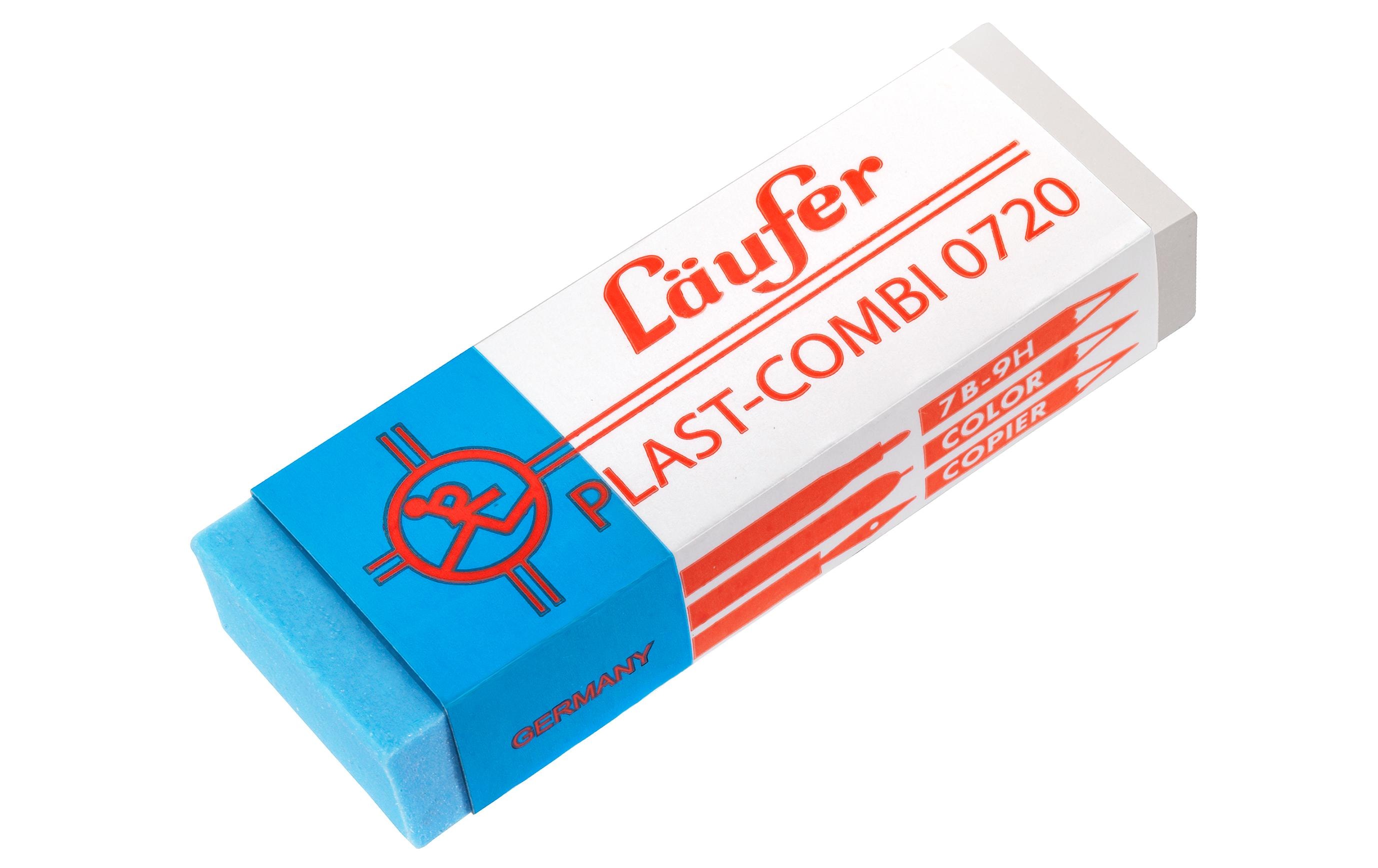 Läufer Radiergummi PLAST COMBI 0720 Blau/Weiss Läufer Radiergummi PLAST COMBI 0720 Blau/Weiss