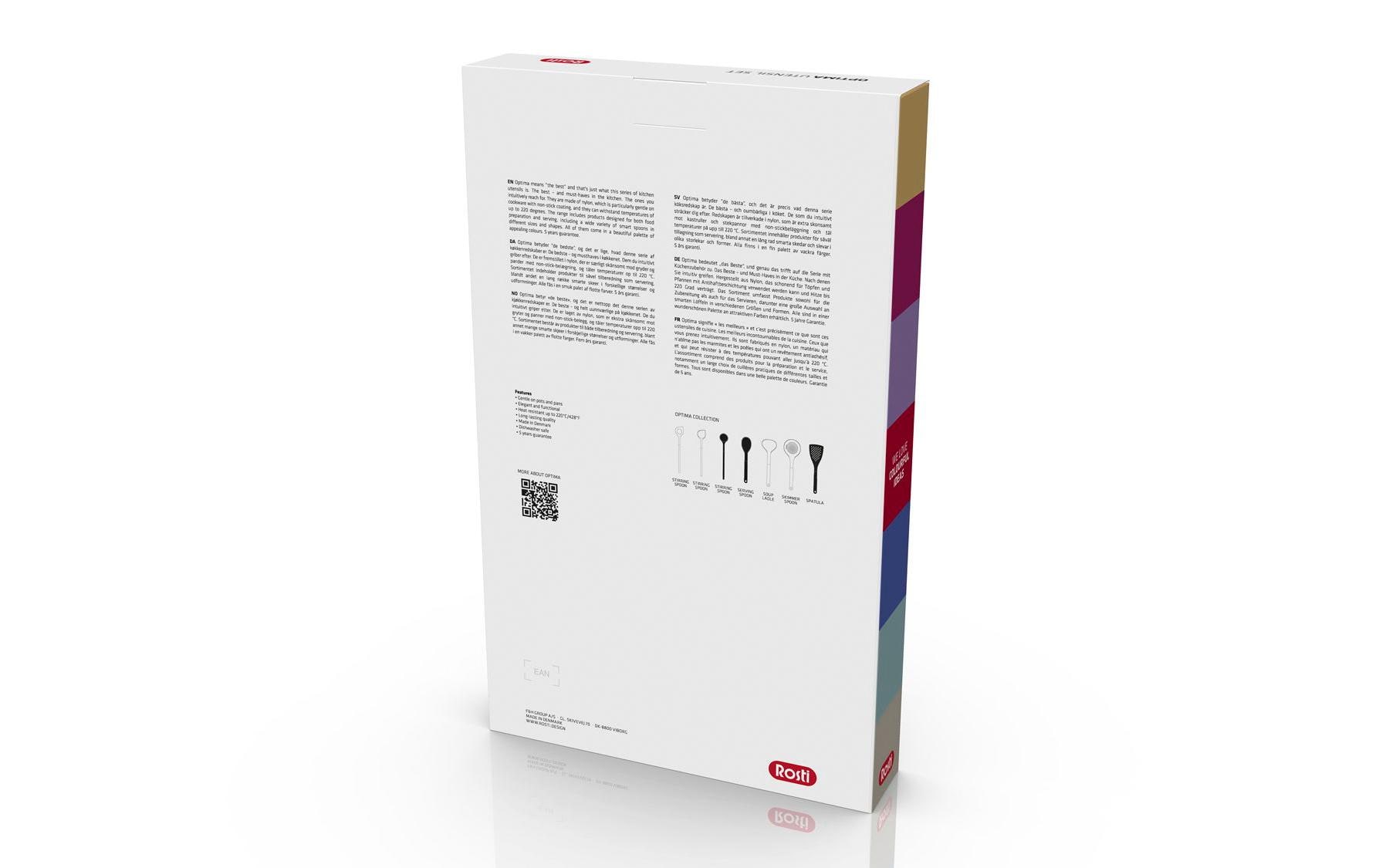 Rosti Optima Küchenhelfer-Set Schwarz/Weiss