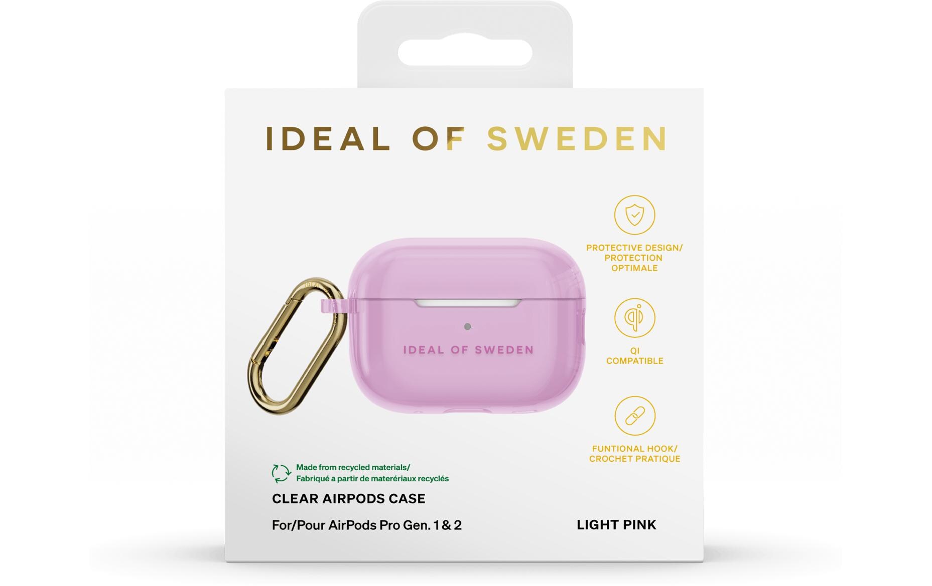 Ideal of Sweden Transportcase AirPods Pro Gen. 1 st/2nd Gen. Light Pink