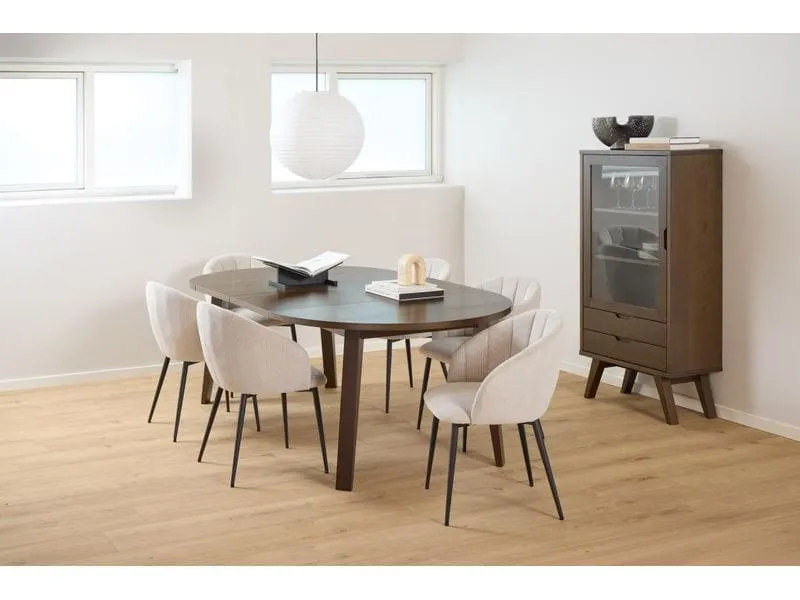 AC Design Vitrine A-Line Dunkelbraun72 x 36 x 145 cm