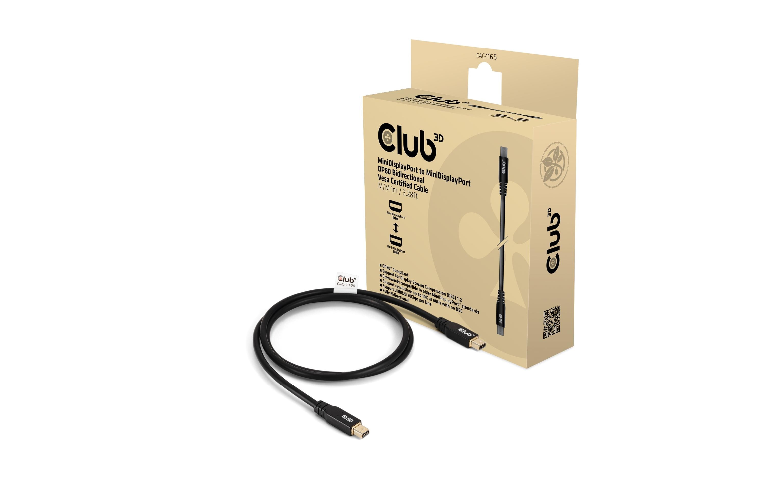 Club 3D Kabel CAC-1165 Mini-DisplayPort - Mini-DisplayPort, 1 m