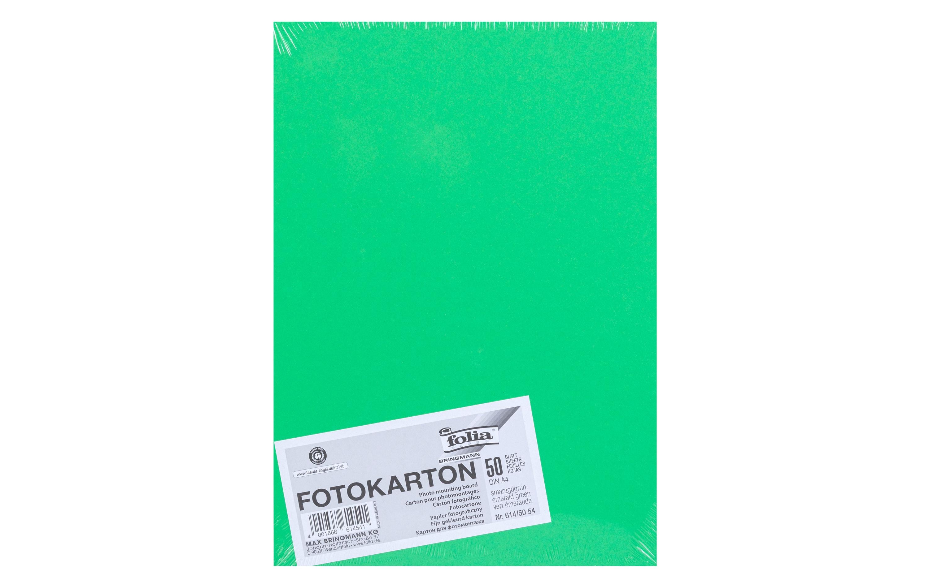 Folia Fotokarton A4, 300 g/m², 50 Blatt, Smaragd