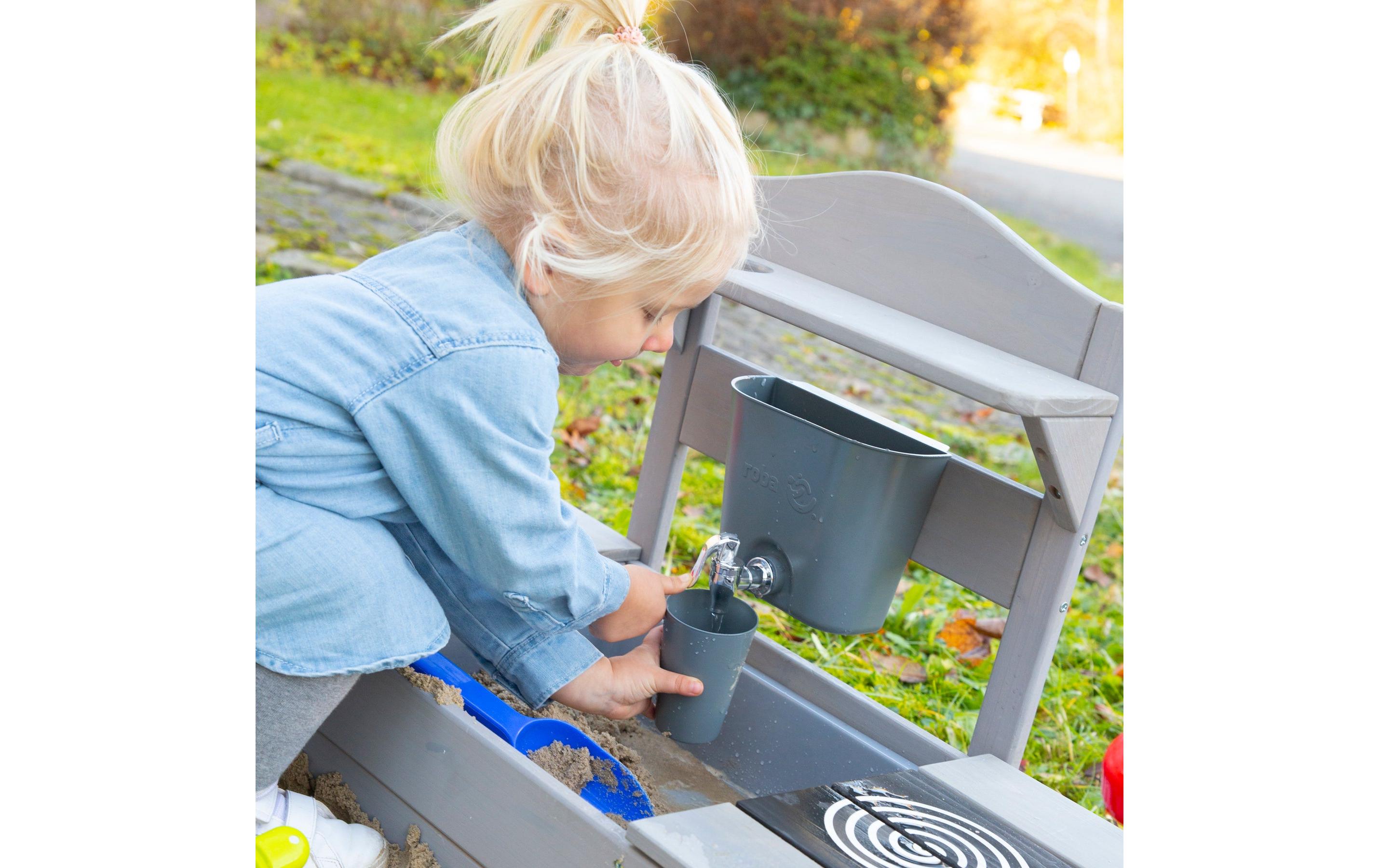 roba Mobile Spiel- und Matschküche BBQ Grau