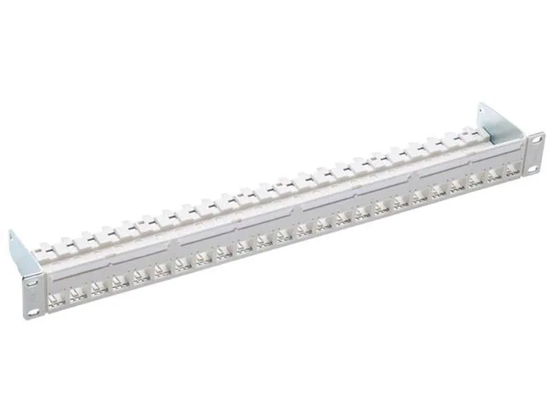 R&M Patchpanel 24 Port Cat 6A 1HE 19 geschirmt leer