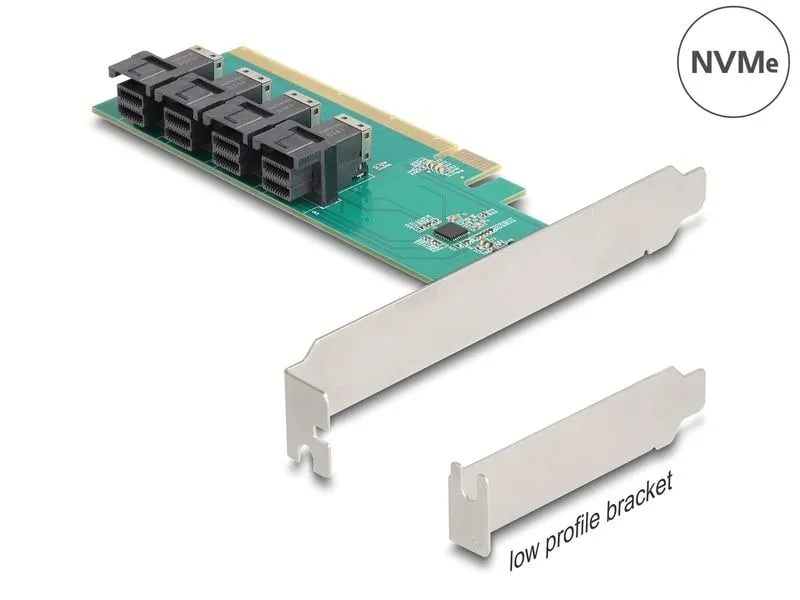 Delock PCI Express x16 zu 4 x intern SFF-8643 NVMe